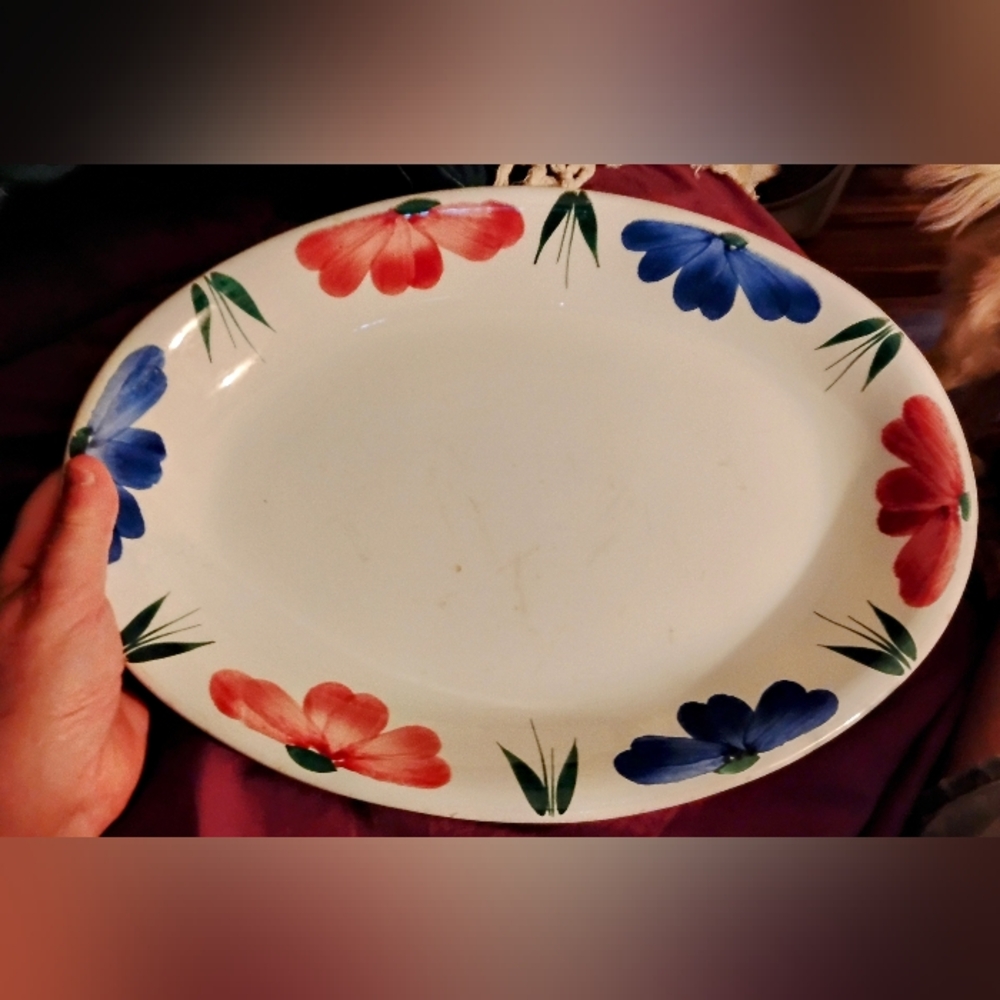Vintage Furio Italy Oval Platter